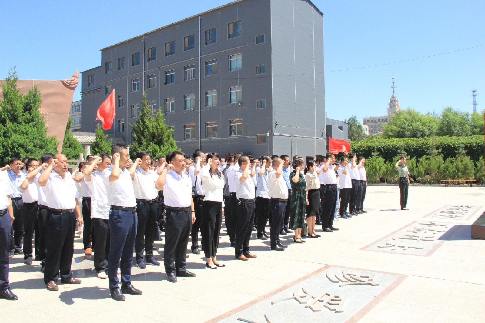 甘州区纪委监委机关 开展“学党史、感党恩、跟党走、开新局” 红色教育体验暨固定党日活动