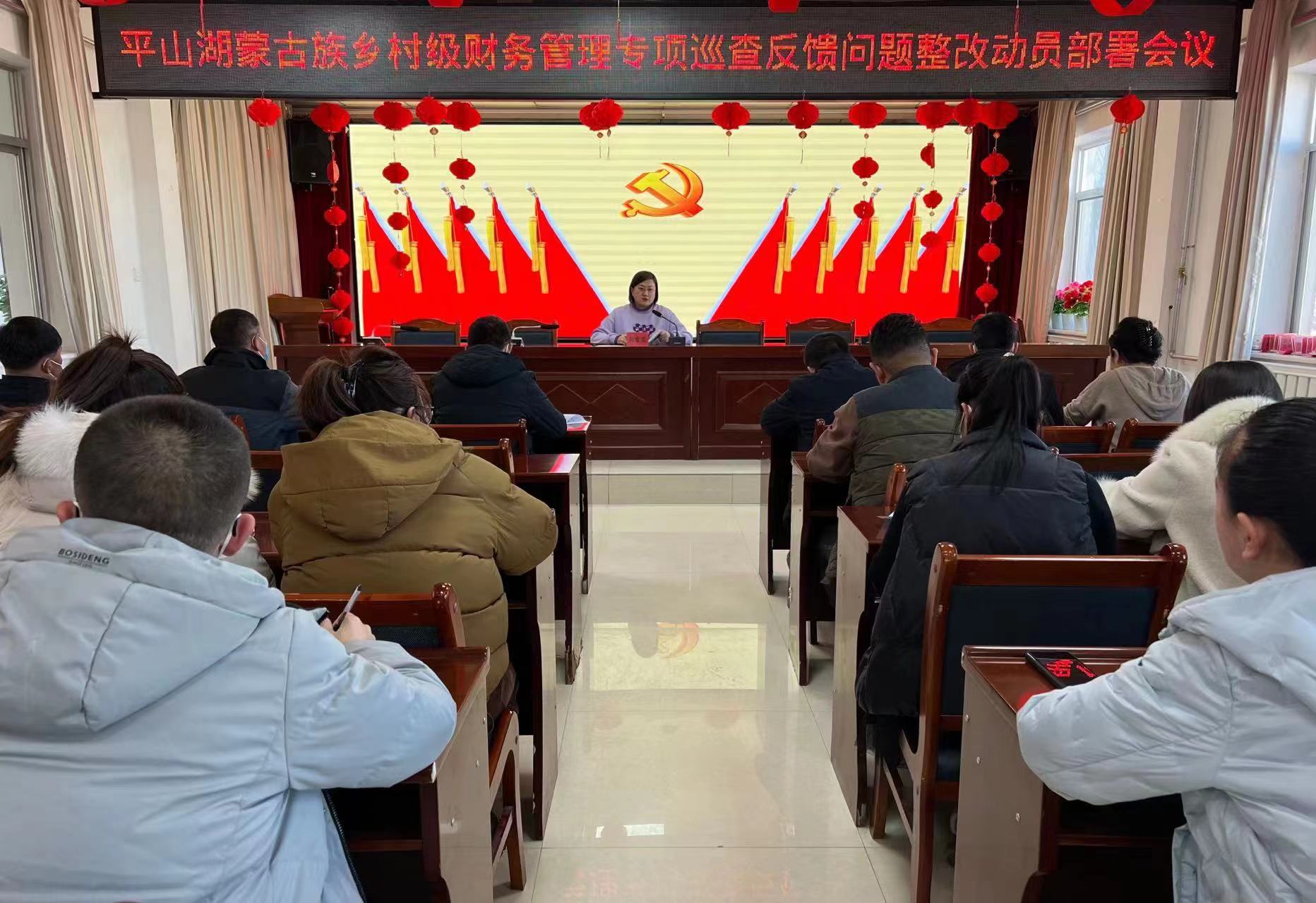平山湖蒙古族乡召开村级财务管理专项巡查反馈问题整改动员部署会议