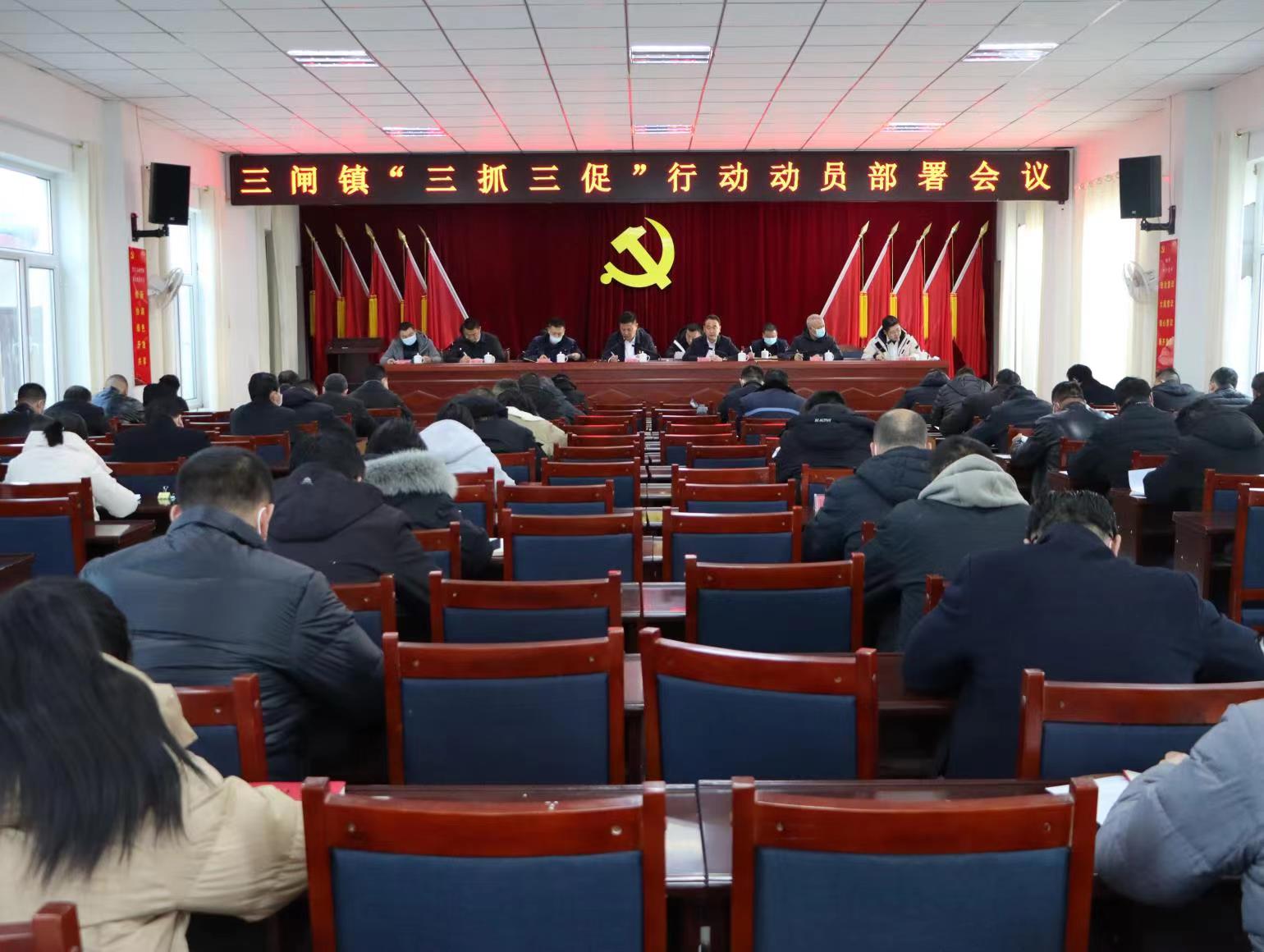 【三抓三促】三闸镇召开“三抓三促”行动动员部署会议
