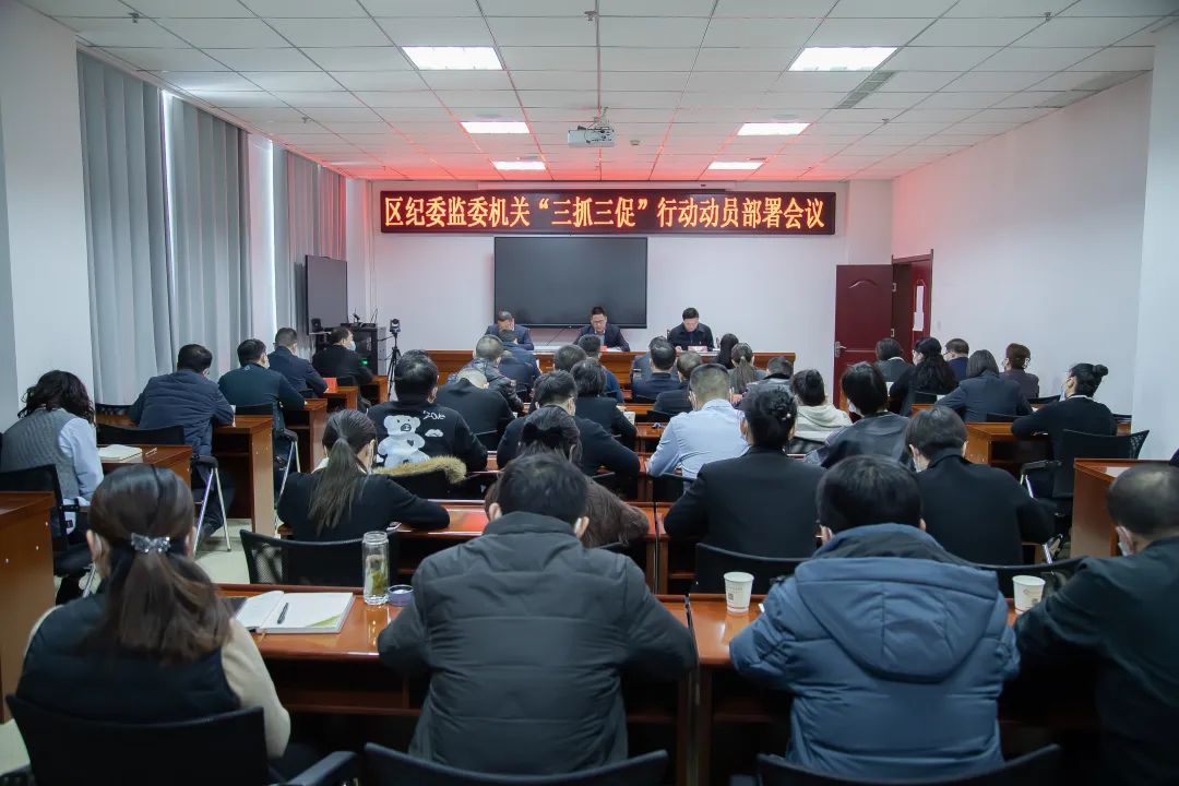 【三抓三促】区纪委监委机关召开“三抓三促”行动动员部署会议 