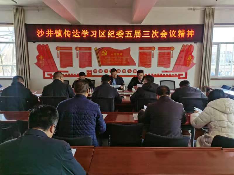 【学报告抓落实】沙井镇传达学习区纪委五届三次全会精神